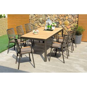 Hoouzy – Bàn ngoài trời Portals dining set