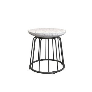 Zago – Ghế đẩu Spin bê tông Terrazzo 43cm